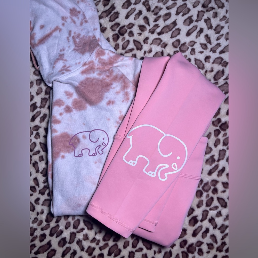 Ivory Ella Pink Sweatshirt and Leggings Set